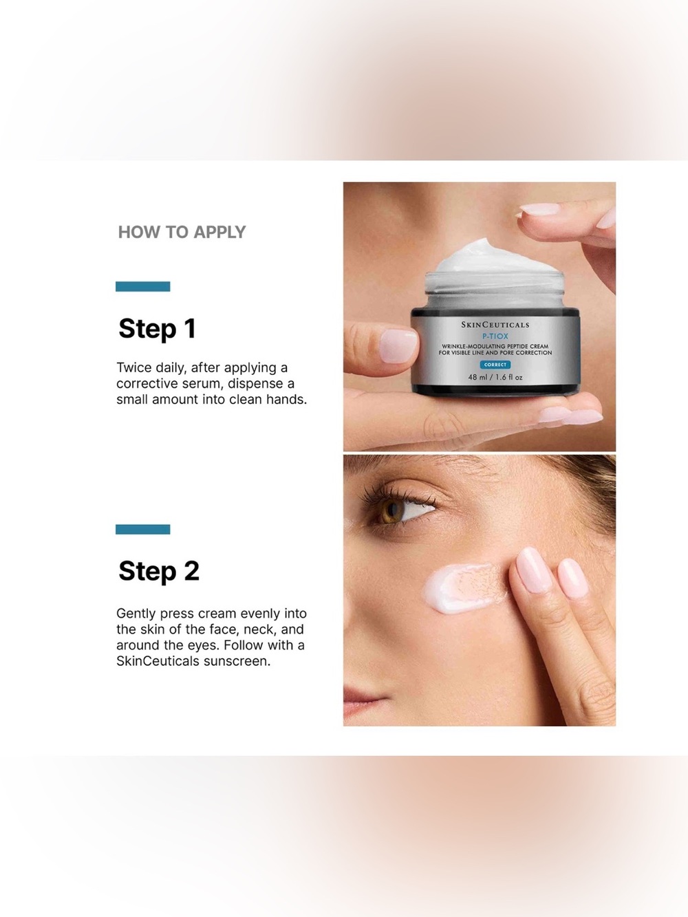 NIB SkinCeuticals P-Tiox Peptide Cream 1.6 Oz - Picture 5 of 8
